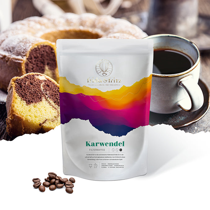 Entkoffeinierter Filterkaffee KARWENDEL - DER KUCHENKAFFEE